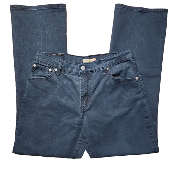 Women's Levi's 550 Bootcut Dark Green Jeans  Sz 12M - Picture 3 of 6